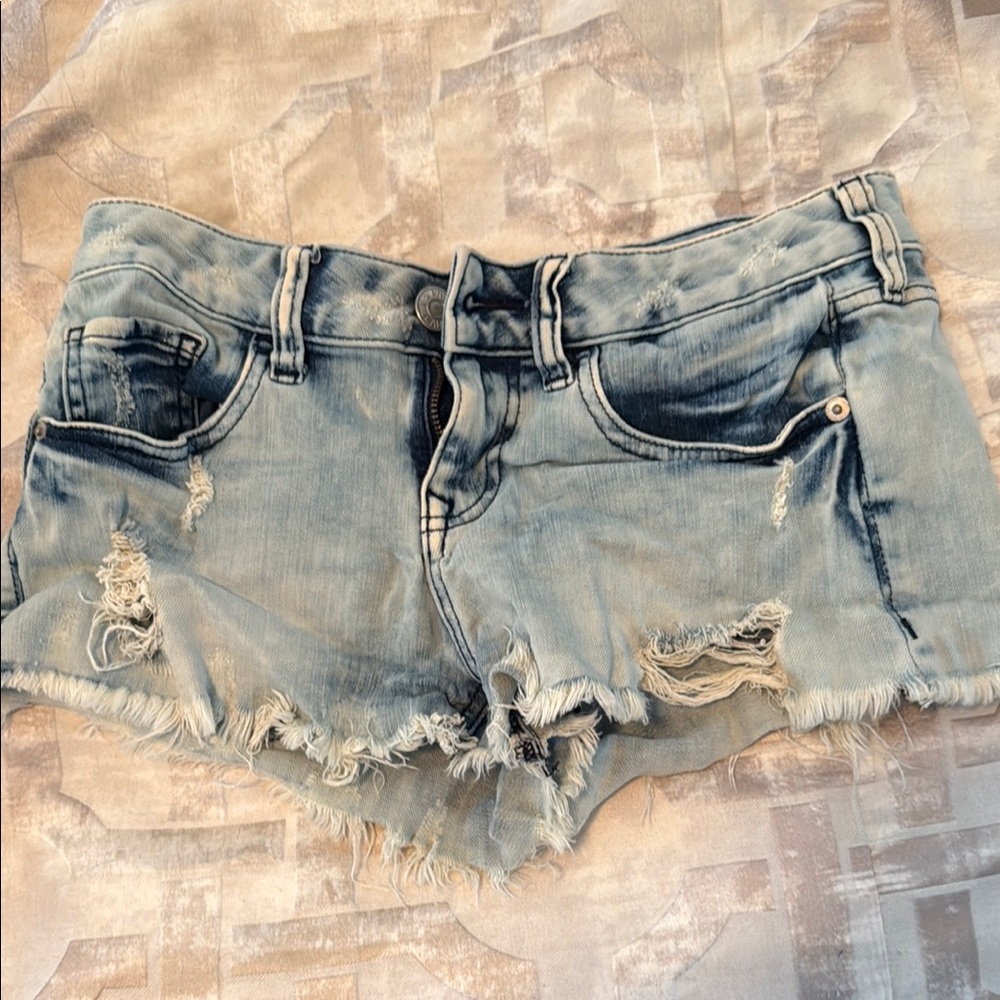 Express distressed Jean shorts
